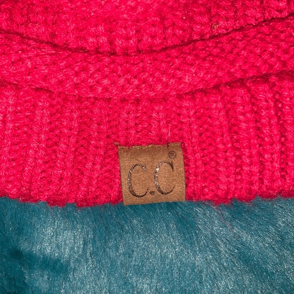 C.C Beanie, Pink, worn once but was washed. - Picture 3 of 3